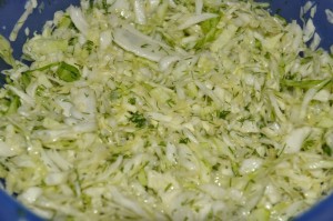 Salata de varza proaspata cu marar